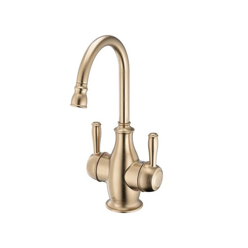 Insinkerator® 45390AK-ISE Traditional 2010 Showroom Instant Hot and Cold Water Faucet, 360 deg Swivel Spout, Brushed Bronze