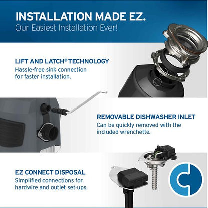 Single Phase Garbage Disposal - 80022-ISE