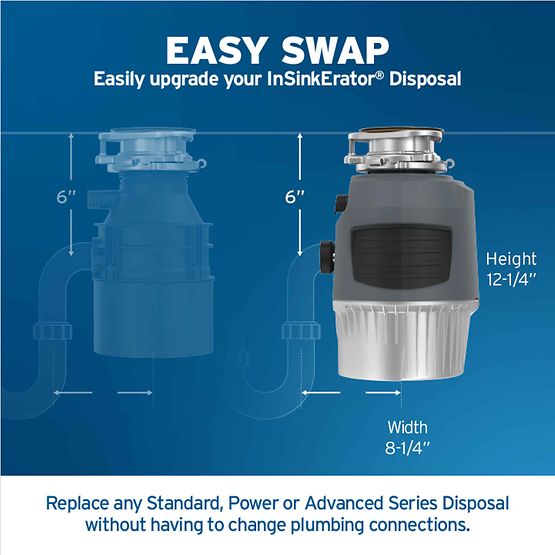 Single Phase Garbage Disposal - 80022-ISE