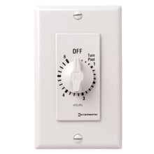 Intermatic® FD6HW FD Series Auto Off Decorator Mechanical Spring Wound Timer, 6 hr Setting, 125/257 V AC, 1 hp, 2 hp, 1NO 1 Form A SPST Contact, 1 Poles