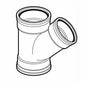 Wye - 4" - Fitting/Connector: Wye
