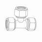 IPEX Duratec® Airline 438012 Tee, 1 in, Duratec, Brass