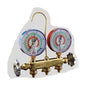 JB Industries 22233CM PATRIOT® 2-Valve Manifold, For Use With R22, R404A, R-410A Refrigerant, Brass, Domestic