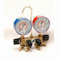 JB Industries 26233 Revolver® 4-Valve Charging Manifold, For Use With R-22, R-404A, R-410A Refrigerant, Brass, Domestic