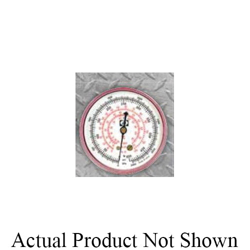 JB Industries 29331 Low Side Standard Compound Gauge, 30 in Hg to 120 psi, 1/8 in MNPT Connection, 2-1/2 in Dial