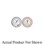 JB Industries 29384 Low Side Standard Compound Gauge, 30 in Hg to 120 psi, 1/8 in MNPT Connection, 2-1/2 in Dial