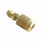 1/4" Refrigerant Shut-Off Quick Coupler - Brass - Qc x SAE