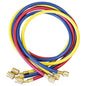 JB Industries Kobra® CCLS5-60 3-Piece Enviro-Safe Charging Hose Set With Secure Seal Fitting, 1/4 in, 60 in L, 800 psi, Kevlar®, Domestic