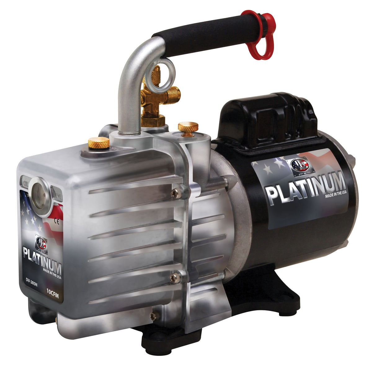 JB Industries DV-200N-250 Platinum™ Dual Voltage Vacuum Pump With US Plug, 7 cfm, 1/2 hp, 115/230 V AC, 21 oz Oil, Domestic