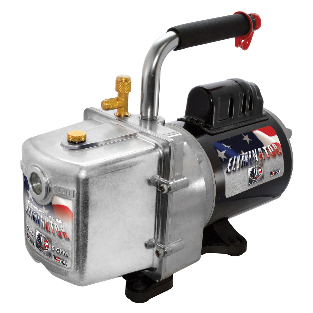 JB Industries DV-6E-250EU Eliminator® Vacuum Pump With European Plug, 6 cfm, 1/2 hp, 230 V AC, 25 oz Oil, Domestic