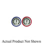 JB Industries M2-875 High Side Pressure Gauge, 0 to 500 psi, 1/8 in MNPT Connection, 3-1/8 in Dial, 1 %, Glycerin Liquid Filled