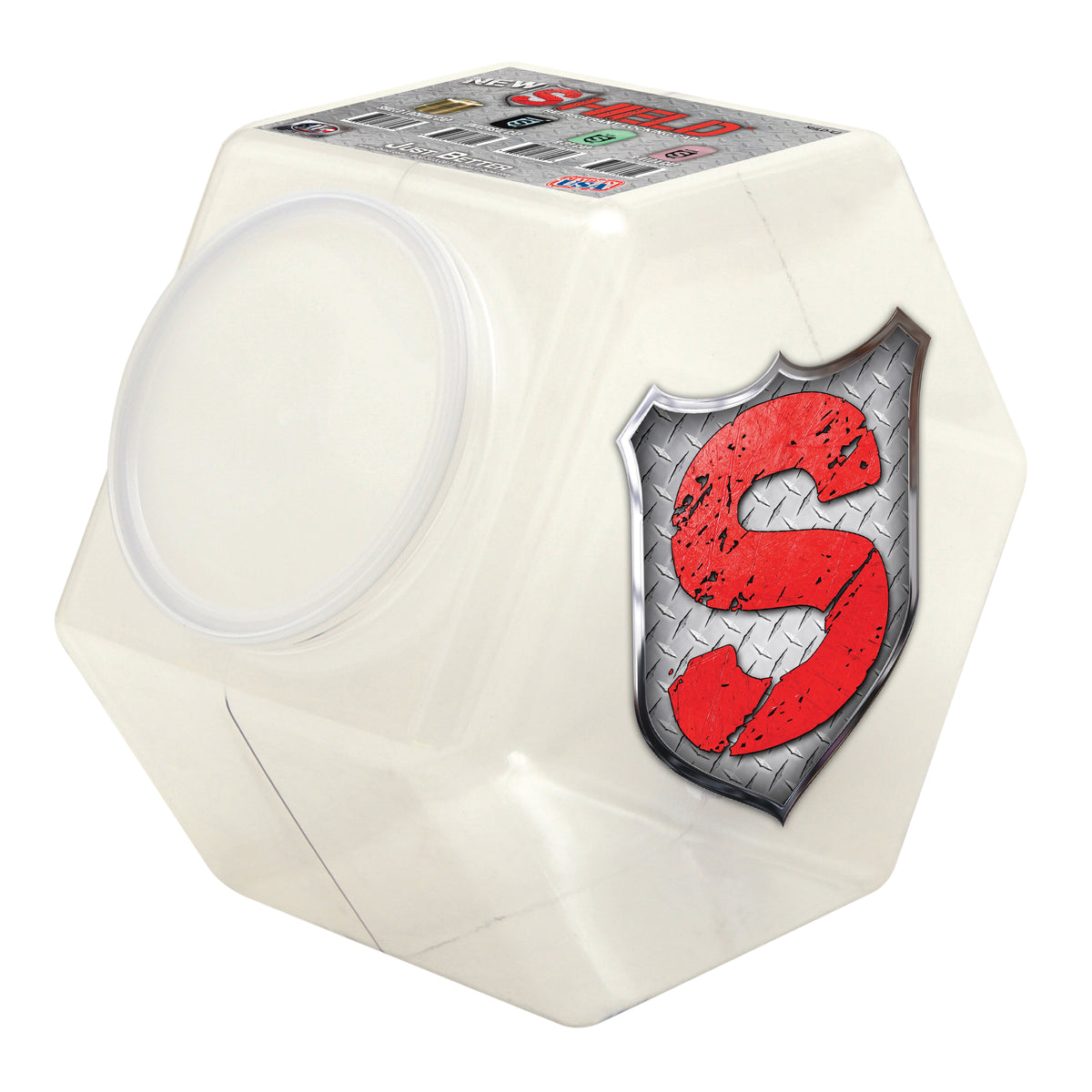 JB Industries Shield™ SHLD-CJ Empty Cookie Jar, For Use With Shield® 150 Cap, Plastic, Domestic