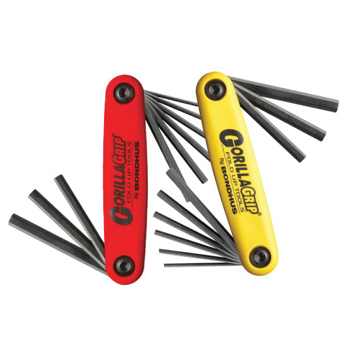 JB Industries T30605 Hex Key Set, 5/64 to 1/4 in Imperial, 2 to 8 mm Metric Hex