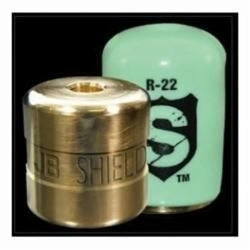 JB Industries The Shield™ SHLD-G4 Straight Locking Cap, R-22 Refrigerant, 1/4 in Thread, 1 in L, Brass, Green, Domestic