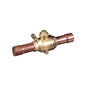 JB Industries V34502 Refrigerant Ball Valve With Port and Access Valve Steel Actuator, 5/8 in Nominal