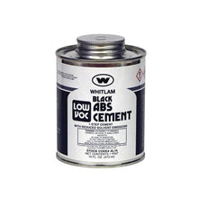 WHITLAM® AL16 Low VOC Medium Body ABS Cement, 1 pt Container, Black