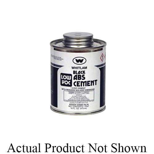 WHITLAM® AL32 Low VOC Medium Body ABS Cement, 1 qt Container, Black