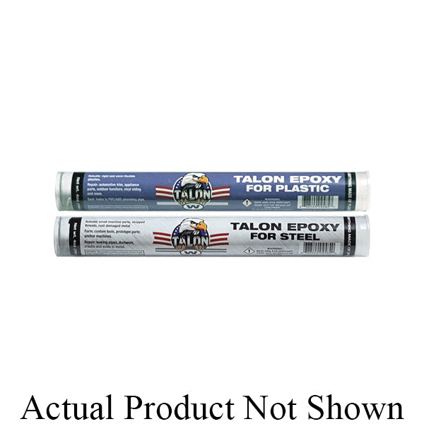 WHITLAM® TALON EPS4 Epoxy Putty, 4 oz Plastic Tube Container, Solid, Gray/Black