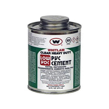 WHITLAM® HDP16 Heavy Duty Low VOC Medium Body PVC Cement, 1 pt Container, Clear