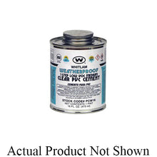 WHITLAM® PCW4 Low VOC Medium Body Weatherproof PVC Cement, 0.25 pt Container, Clear