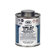 WHITLAM® SHARK-BITE SB16 Low VOC Medium Body PVC Cement, 1 pt Container, Blue