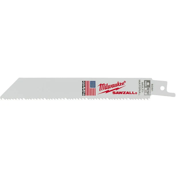 6" 8/12 TPI Sawzall® Blades (5 Pk)