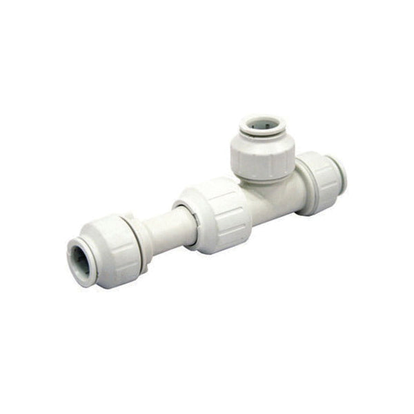 John Guest® Speedfit® Slip Tee Connector, Push-Fit CTS End Style, Plastic, Domestic