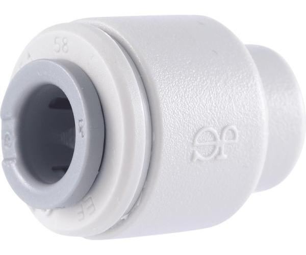 John Guest® PI4612S-US Fitting, Cap, 3/8 in Nominal, Push-to-Connect End Style, Acetal