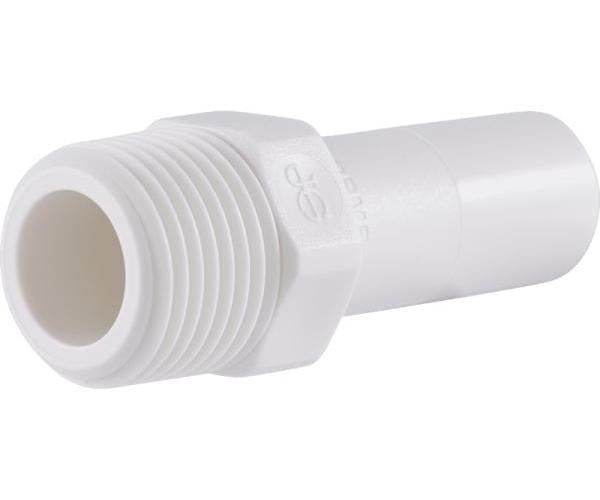 3/8 x 1/4" Tube Fitting - Polypropylene - Nptf
