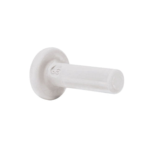 3/8" Plug - White - Polypropylene