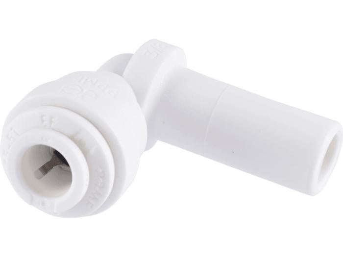 1/4" Fitting Plug in Elbow - Polypropylene
