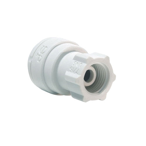 John Guest® Speedfit® PP3208U7WP Faucet Connector, 1/4 x 7/16-24 in Nominal, Tube x Threaded UNS End Style, Polypropylene, Import