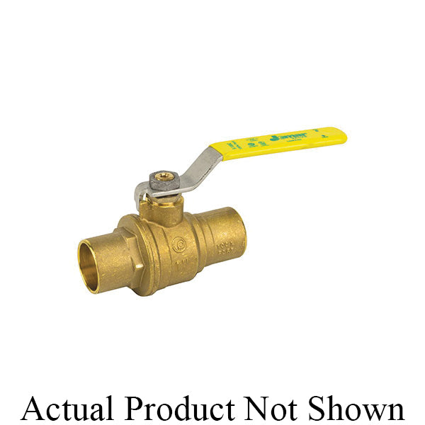 2-Piece Ball Valve with Handle - Brass - Solder