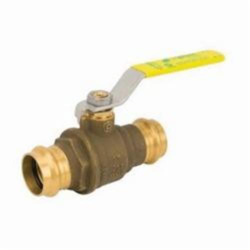 Jomar Valve® 100-205G JP-100GPXP 2-Piece Ball Valve, 1 in Nominal, Press End Style, Brass Body, Full Port, EPDM Softgoods