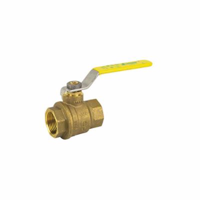 1" 2-Piece Ball Valve with Handle - Brass - FNPT
