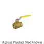 Jomar Valve® 100-409G 2-Piece Ball Valve With Handle, 2-1/2 in Nominal, NPT End Style, Brass Body, Full Port, Hostaflon® TFM/FKM Softgoods, Import