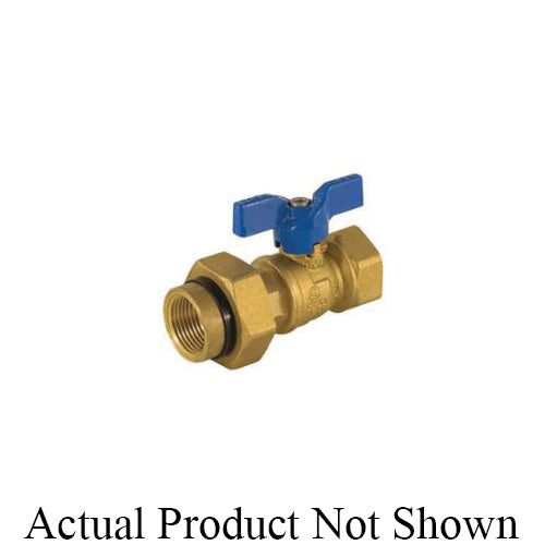 3/4" 2-Piece Gas Ball Valve with Handle - Brass