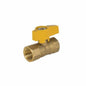 1/2" 2-Piece Gas Ball Valve - Brass - FNPT