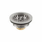 Jomar Valve® Twist-N-Loc® 300-003 Basket Strainer, For Use With Designers Series 300 Grade Brushed Stainless Steel Sink Strainer, Brass, Polished Chrome