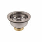 Jomar Valve® Mag-Na-Loc™ 300-011 Basket Strainer, For Use With Designers Series 300 Grade Stainless Steel Sink Strainer, 304 Stainless Steel, Polished Stainless Steel