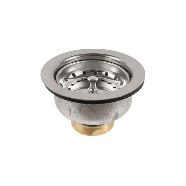 Jomar Valve® Snap-Tite™ 300-012 Basket Strainer, For Use With Designers Series 300 Grade Stainless Steel Sink Strainer, 304 Stainless Steel, Polished Stainless Steel