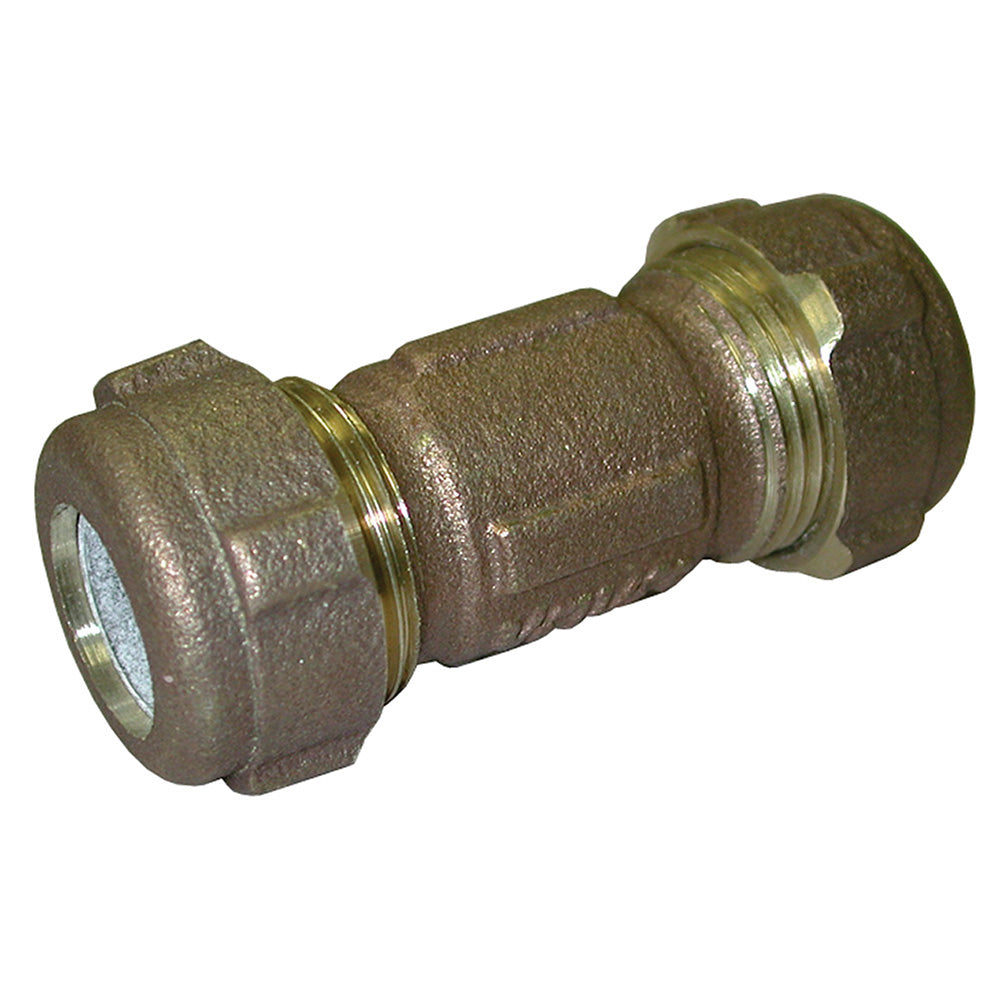 Jones Stephens™ C14207 Compression Coupling, 1 x 3/4 in Nominal, CTS x IPS End Style, Bronze