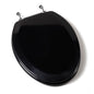 Jones Stephens™ Comfort™ C3B4E290CH Deluxe Toilet Seat With Cover, Elongated Bowl, Closed Front, Wood, Black