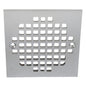 Jones Stephens™ C60812 Square Cast Coverall Strainer, For Use With 4-1/4 in Dia Drain and Cleanout Spud, D50 (2 x 3 in) Series Shower Drain and 2 x 3 in General Purpose Drain, 4 in