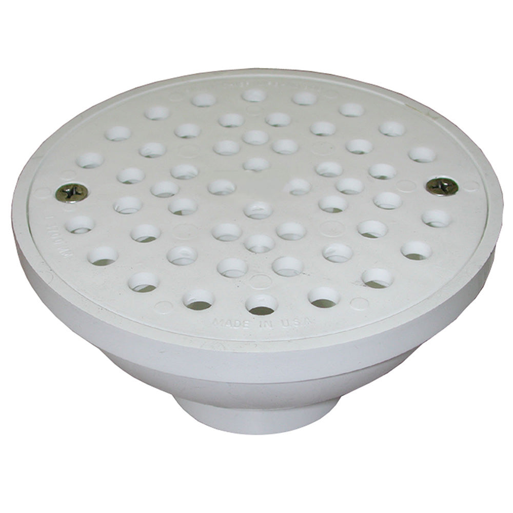 Area Drain with Round Strainer - 2 x 3" Outlet