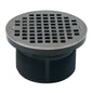 Jones Stephens™ D6084BN Spud With Round Strainer, 3-1/2 in, PVC