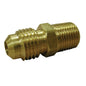 Jones Stephens™ F40077 Half Union, 5/8 x 3/4 in Nominal, Flare x MNPT, Brass