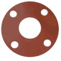 Jones Stephens™ G51004 Full Face Flange Gasket, 4 in Nominal, 4-5/8 in ID x 9 in OD x 1/16 in THK, Rubber, Domestic