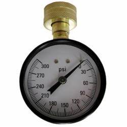 Jones Stephens™ J66300 Water Test Gauge, 300 psi, 3/4 in Female Hose Connection, 2-1/2 in Dial