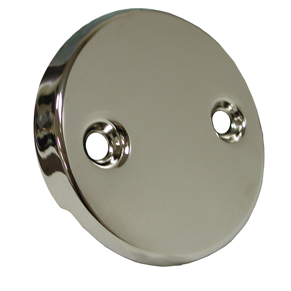 Jones Stephens™ P3565PN Waste and Overflow Faceplate, 2-Hole